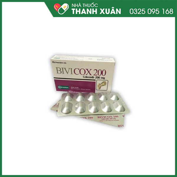 Bivicox 200 - Giúp giảm đau và điều trị trong các trường hợp viêm khớp